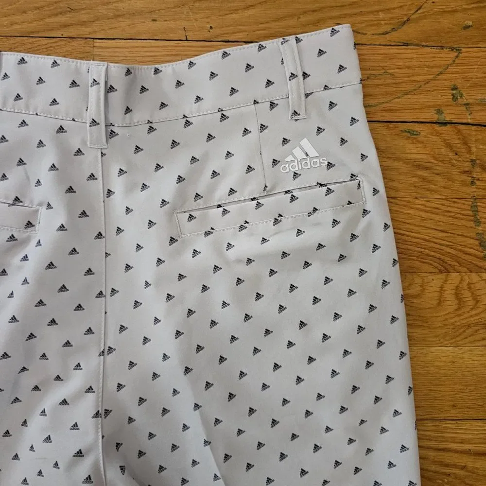 Adidas Men Grey 1 Woven Shorts Adidas Print New Golf Ultimate Size 30